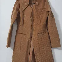 پالتو مخمل عسلی رنگ