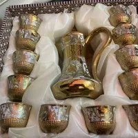 سرویس چایخوری و بستنی خوری و گل طبیعی و کلمن