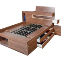 سرویس خواب ۲نفره،کمد دار ،برندبلج با تشک طبی رویا