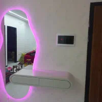 آینه و باکس دیواری دو کشو مدرن دفرمه|آینه|کرمانشاه, |دیوار