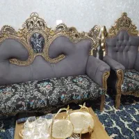 مبلمان ۷ نفره سلطنتی|مبلمان خانگی و میز عسلی|بومهن, |دیوار