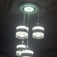 لوستر ریموت دار ولوستر۴تاییsmd واتاق کودک هالوژن|لوستر و چراغ آویز|اسلامشهر, شهرک سعیدیه|دیوار