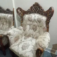 مبلمان استیل ۹نفره تمام چوب