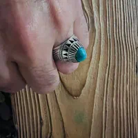 انگشتر نقره با رکاب دست ساز|جواهرات|رشت, گلباغ نماز|دیوار