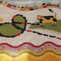 فرش کودک ۴ متری|فرش|بروجرد, |دیوار