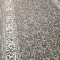 2تخته فرش 9متری طوسی افشان نو و اکبند زمرد مشهد