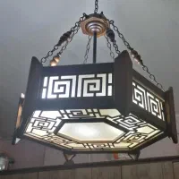 لوستر چوبی تزئینی|لوستر و چراغ آویز|کرمانشاه, |دیوار
