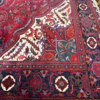 فرش دستباف ۱۲ متری کار کرده نقشه هریس اصیل