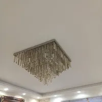 لوستربدنه فلزی شاخه کریستالی|لوستر و چراغ آویز|قدس, |دیوار