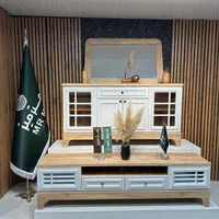 ست میز تی وی کنسول آیینه خور|میز تلویزیون|مشکیندشت, |دیوار