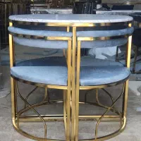 صندلی میز ناهارخوری فلزی پشتی دار کافه رستوران تدی|میز و صندلی غذاخوری|تهران, مشیریه|دیوار