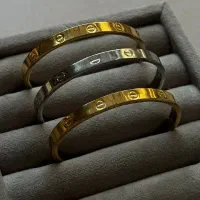 بنگل زنانه کارتیر مدل لاو استیل رنگ ثابت