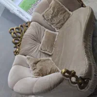 مبل ۷ نفره سالم با همراه با میز عسلی|مبلمان خانگی و میز عسلی|لنگرود, |دیوار