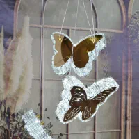 لوستر کریستالی پروانه ای