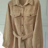 مانتو مخمل کبریتی گرم دار