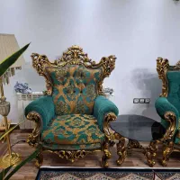 مبلمان سلطنتی چوب گردو|مبلمان خانگی و میز عسلی|رحیمآباد, |دیوار