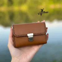 کیف کارت با چرم طبیعی دست دوز
