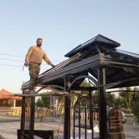 اجرای شیروانی آلاچیق سردری سایه بان در کل تهران|خدمات پیشه و مهارت|لواسان, |دیوار