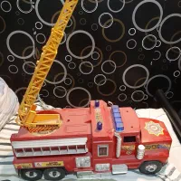 جرثقیل آتشنشانی اسباب بازی کاملا سالم