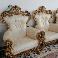 مبل سلطنتی 9 نفره با 3 تا میز