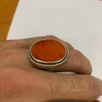 انگشتر دستساز عقیق یمن ناب
