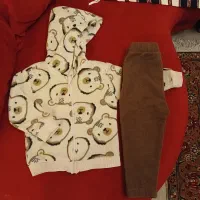 سوئیشرت شلوارکرم خرسی نرم برند السی وایکیکی بچگانه