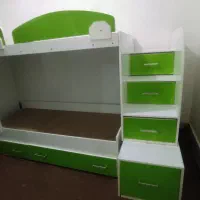 تخت دو طبقه کامل دست ساز ام دی اف