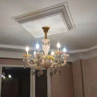 لوستر سرامیکی عسلی|لوستر و چراغ آویز|قزوین, |دیوار