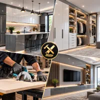 نصب کابینت و کمد دیواری
