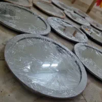 مجموعه آینه ۵ تیکه گرد با هم تاورا رنگ نقره ای|آینه|گرگان, |دیوار