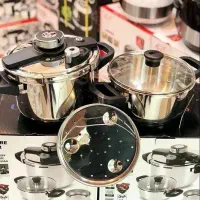 زودپز دوقلو یونیک 7+5لیتر حک شده
