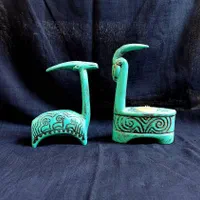 مجسمه و جا شمعی
