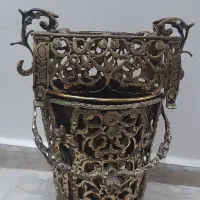 سطل و جا دستمالی برنز سنگین وزن|صنایع دستی و سایر لوازم تزئینی|سلماس, |دیوار