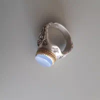 انگشتر نقره یاقوت برمه ، عقیق کبود|جواهرات|همدان, |دیوار