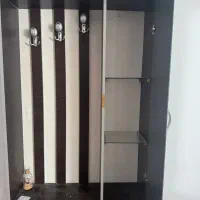 جاکفشی چوبی آینه دار، جالباسی|جاکفشی، کمد، دراور|بیرجند, |دیوار