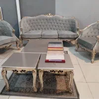 مبل ++ مدل کلاسیک شیک چوب راش پارچه نانو//اقساطی|مبلمان خانگی و میز عسلی|خمینی‌شهر, |دیوار