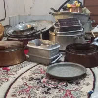 انواع دیگ مسی قابلمه پاتیل قلفت روحی سماور لوستر