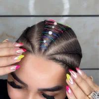 کاشت ناخن فقط۳۸۰ ترمیم ۳۰۰ با متریال اترکشن به