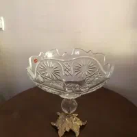 ظروف کریستال با پایه برنز|ظروف سرو و پذیرایی|ری, امین آباد|دیوار