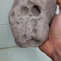 سنگ عجیب چهره انسان|کلکسیون اشیاء عتیقه|ملارد, |دیوار