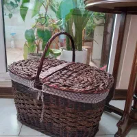 سبد حصیری پیک نیک