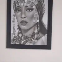 تابلو سیاه قلم|تابلو، نقاشی، عکس|تهران, شهید فکوری|دیوار