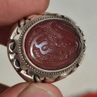 انگشتر عقیق سرخ رکاب زنجان خط برجسته کوپال|کلکسیون اشیاء عتیقه|تهران, تهرانپارس شرقی|دیوار