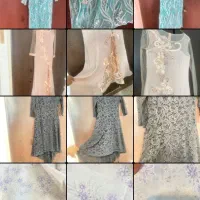 ۳تا لباس مجلسی و یک عدد چادر دوخت نشده مجلسی