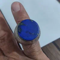 انگشتر نقره اعیار بالا با نگین لاجورد افغانستان