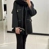 مانتو کتی مشکی مزونی|لباس|پردیس, فاز ۳|دیوار