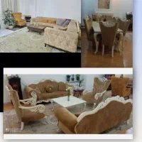 ست مبل کلاسیک ونهارخوری۸ و مبل ال مکانیزم۸ نفره