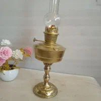 چراغ گردسوز نفتی قدیمی برنجی آنتیک و کلکسیونی