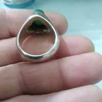 انگشتر عقیق یمنی کهنه سبز|جواهرات|قوچان, |دیوار