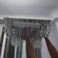 لوستر سقفی کریستالی سه حالته ریموت دار|لوستر و چراغ آویز|اندیشه, شهرک مریم|دیوار